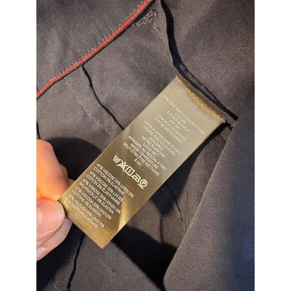 NEW Anthropologie Maeve The Colette Wide-Leg High-Rise Crop Linen Blend Pants - Picture 8 of 13